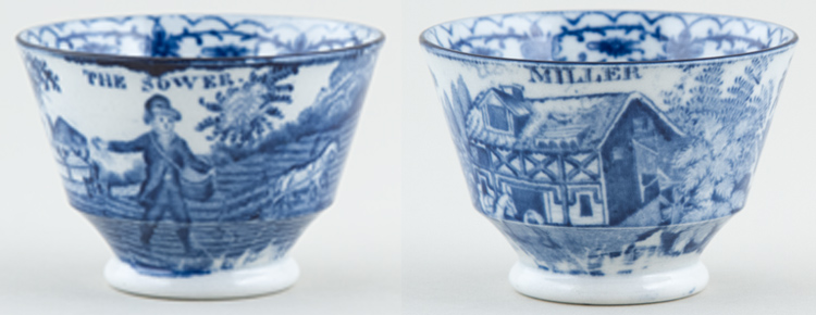 Tea Bowl Sower and Miller c1820s